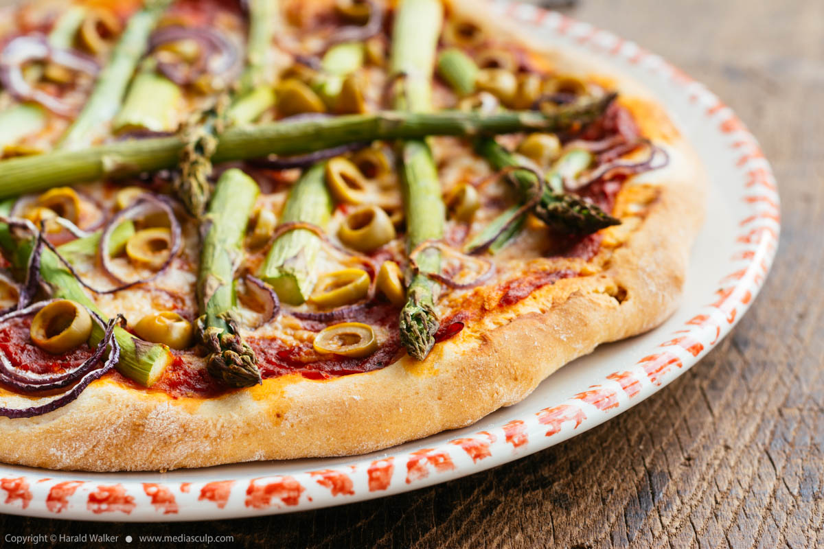 Stock photo of Asparagus Pizza
