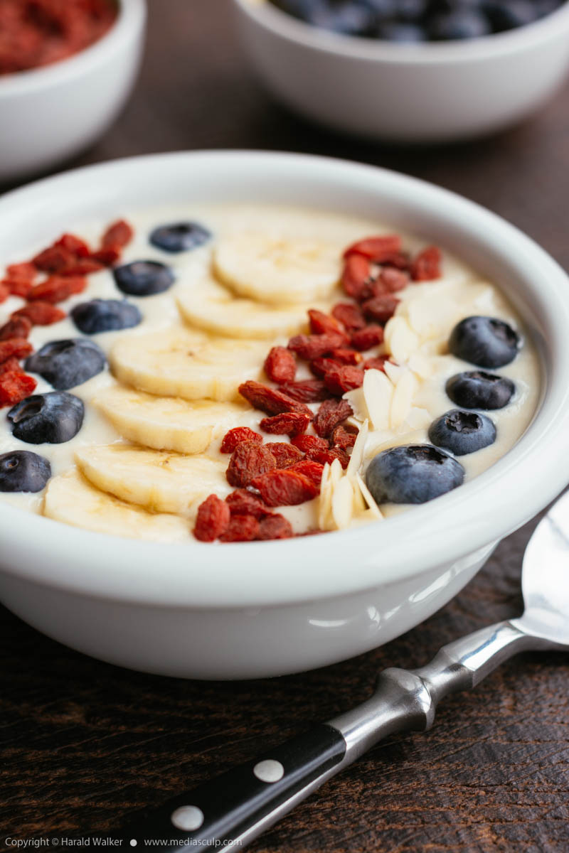 Stock photo of Red, White and Blue Smoothie Bowl