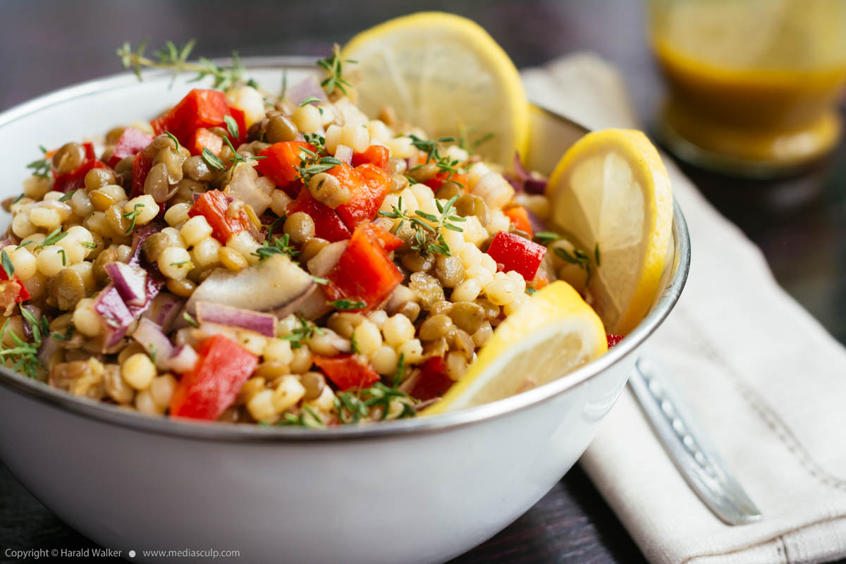 Stock photo of Lentil and Pearl Couscous Salad