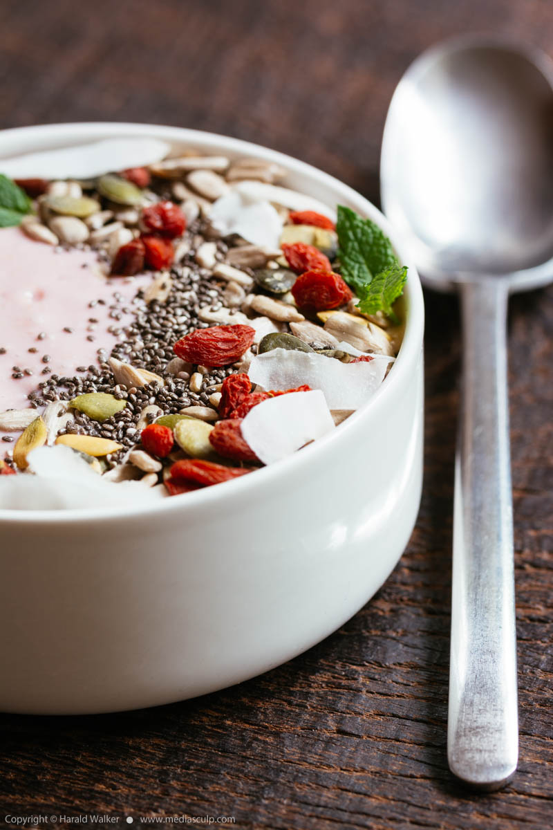 Stock photo of Red Current Smoothie Bowl