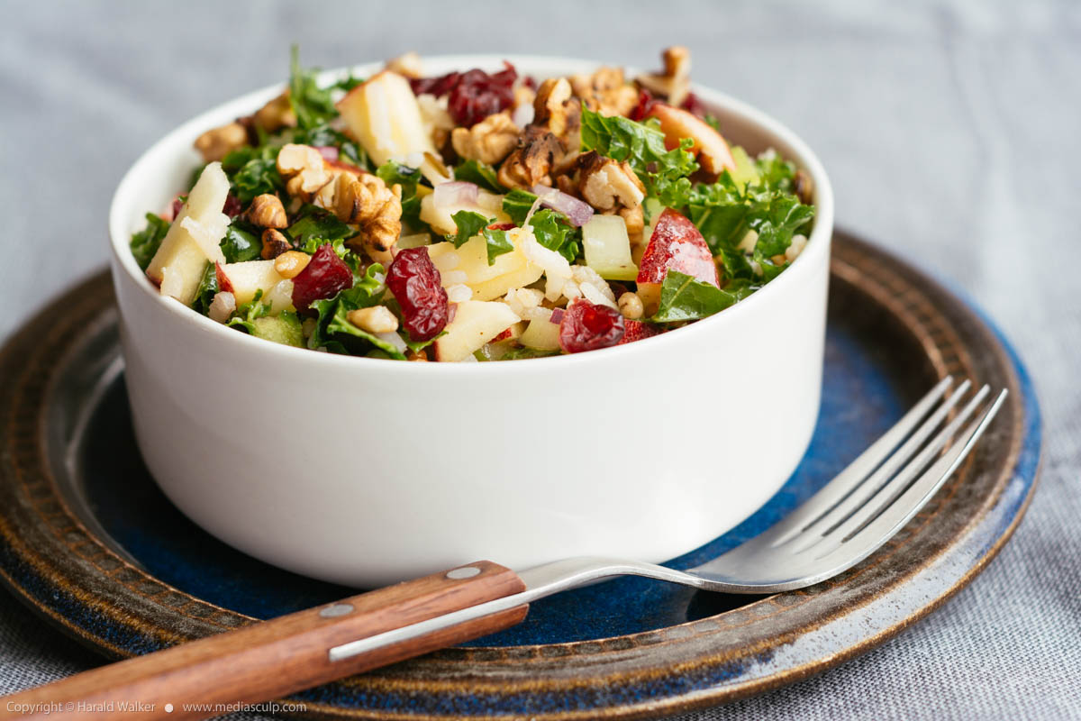 Stock photo of Kale Waldorf with Mixed Rice Salad