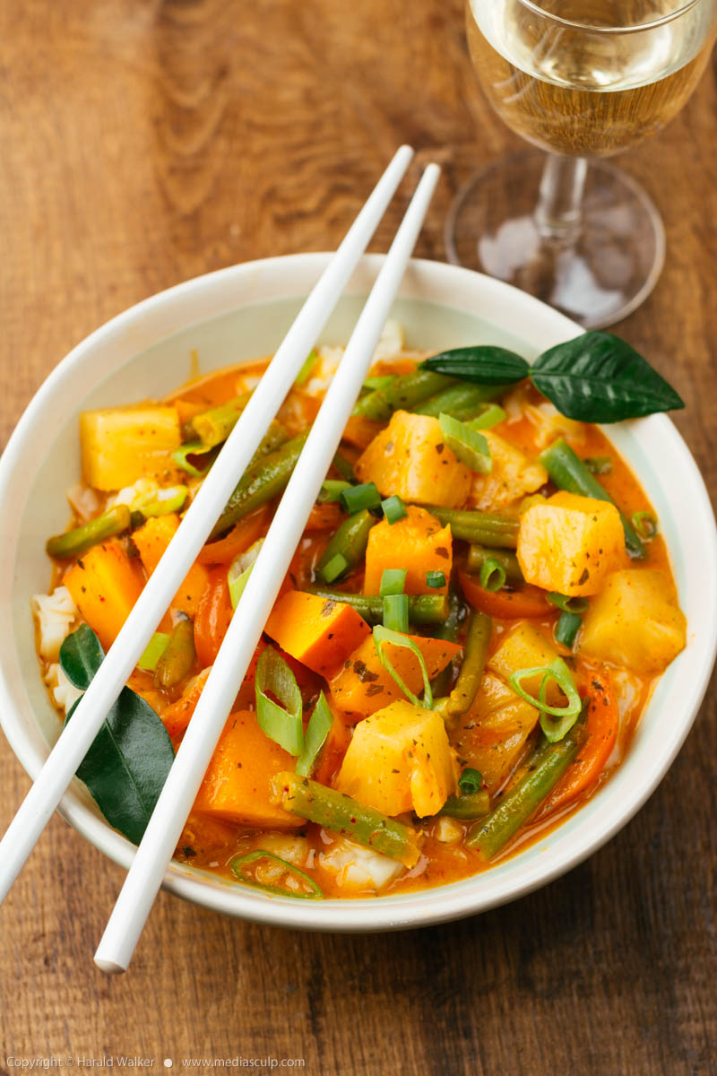 Stock photo of Thai Squash and Pineapple Curry