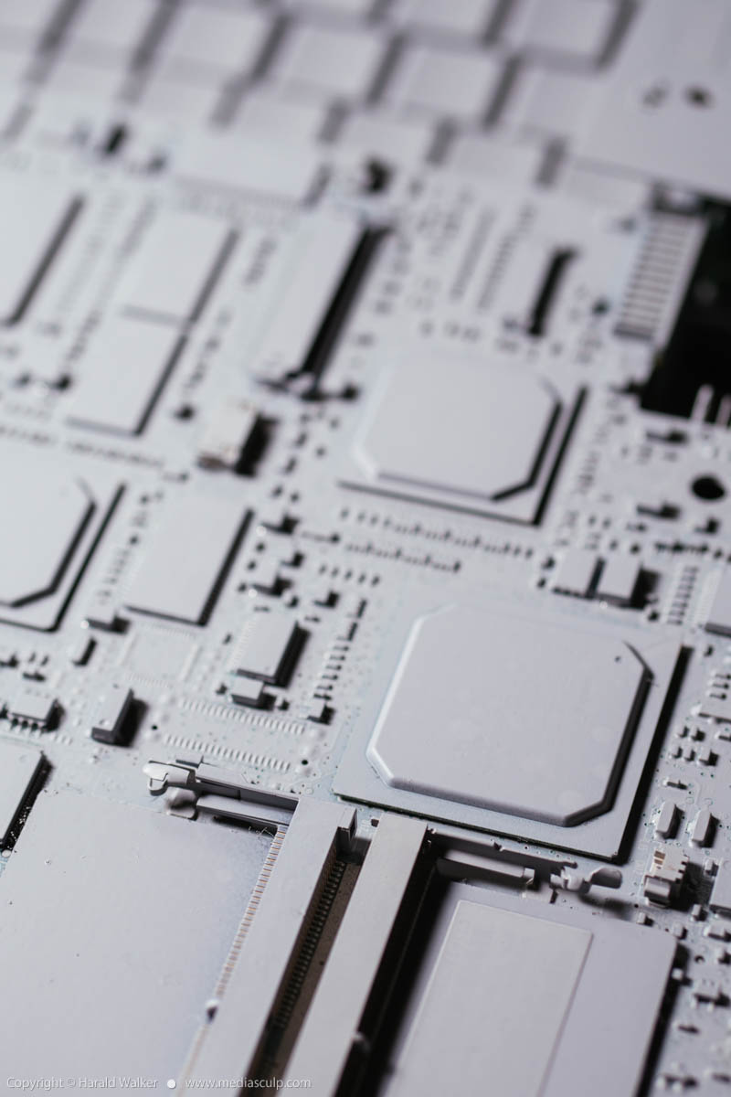 Stock photo of Grey circuit board