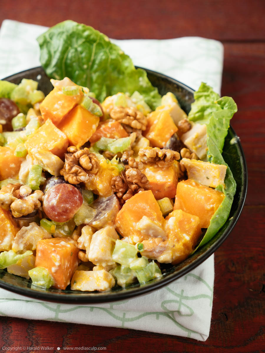 Stock photo of Vegan Chickun Pumpkin Salad
