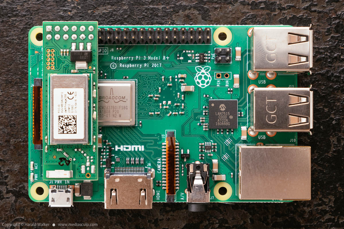 Stock photo of Raspberry Pi 3 with ZigBee