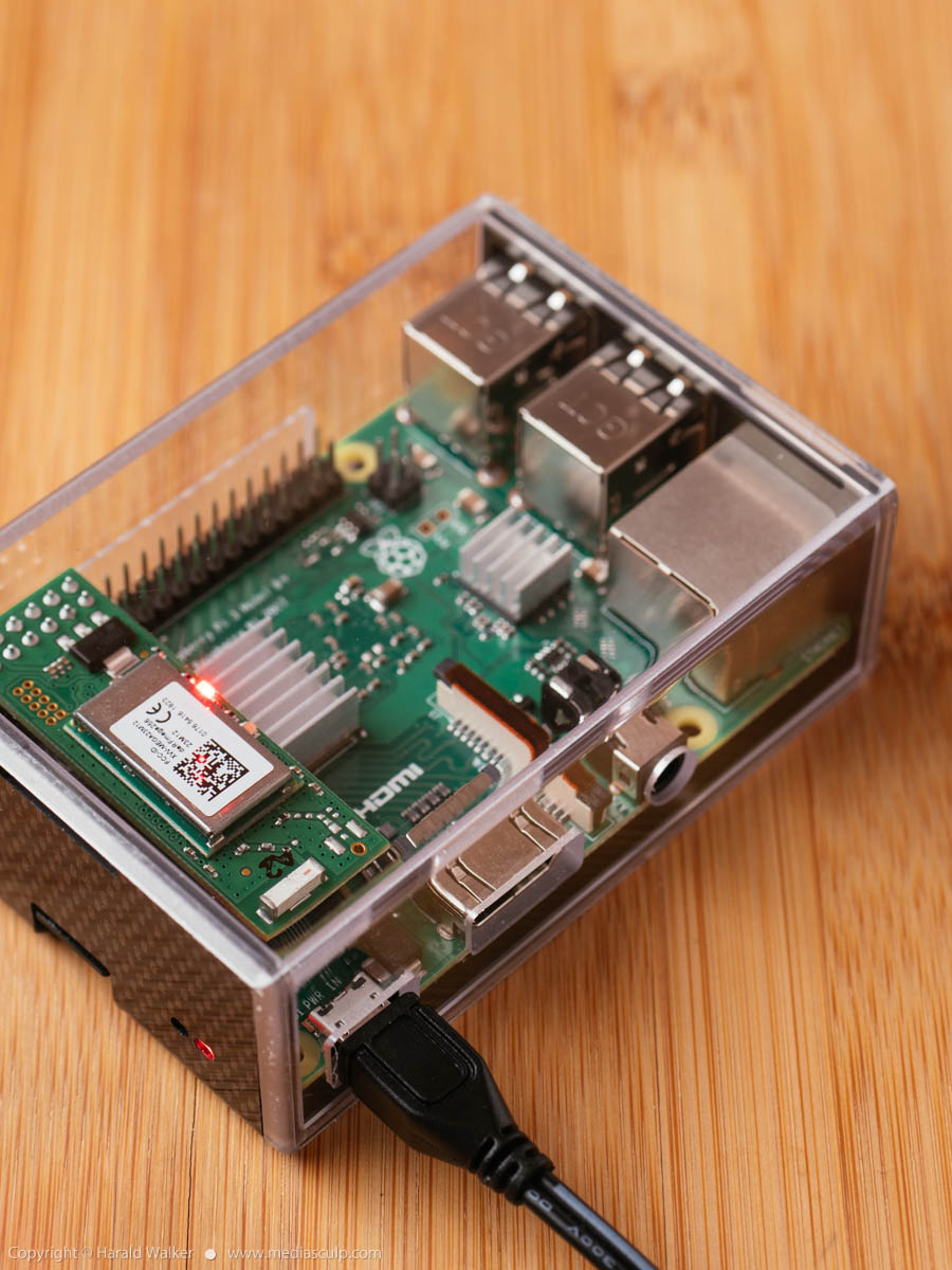 Stock photo of Raspberry Pi 3 with ZigBee