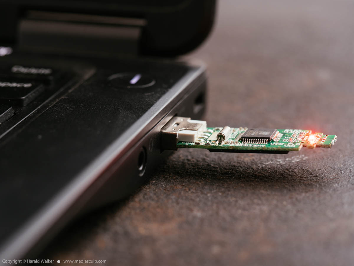 Stock photo of Bare USB stick