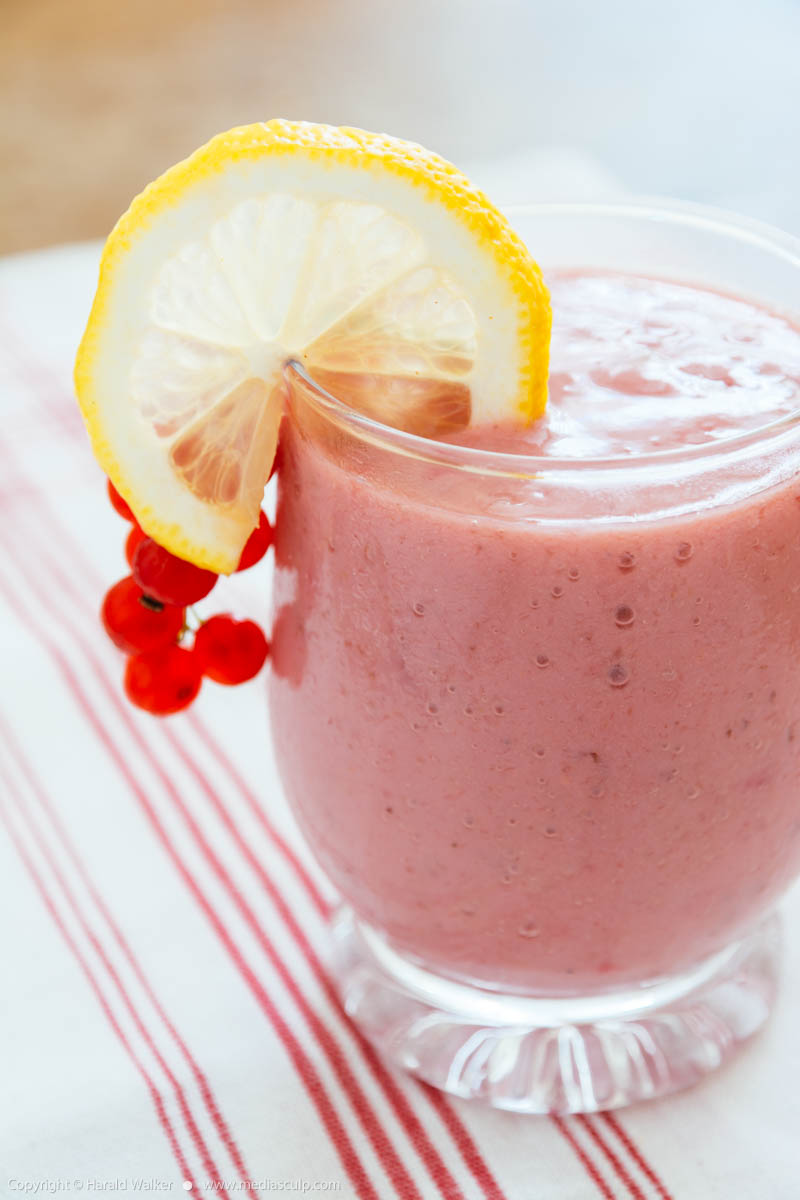 Stock photo of Redcurrant and Banana Smoothie