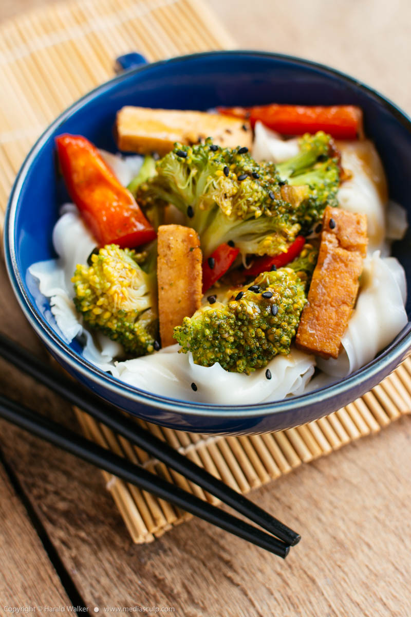 Stock photo of Tofu, Broccoli Stir Fry