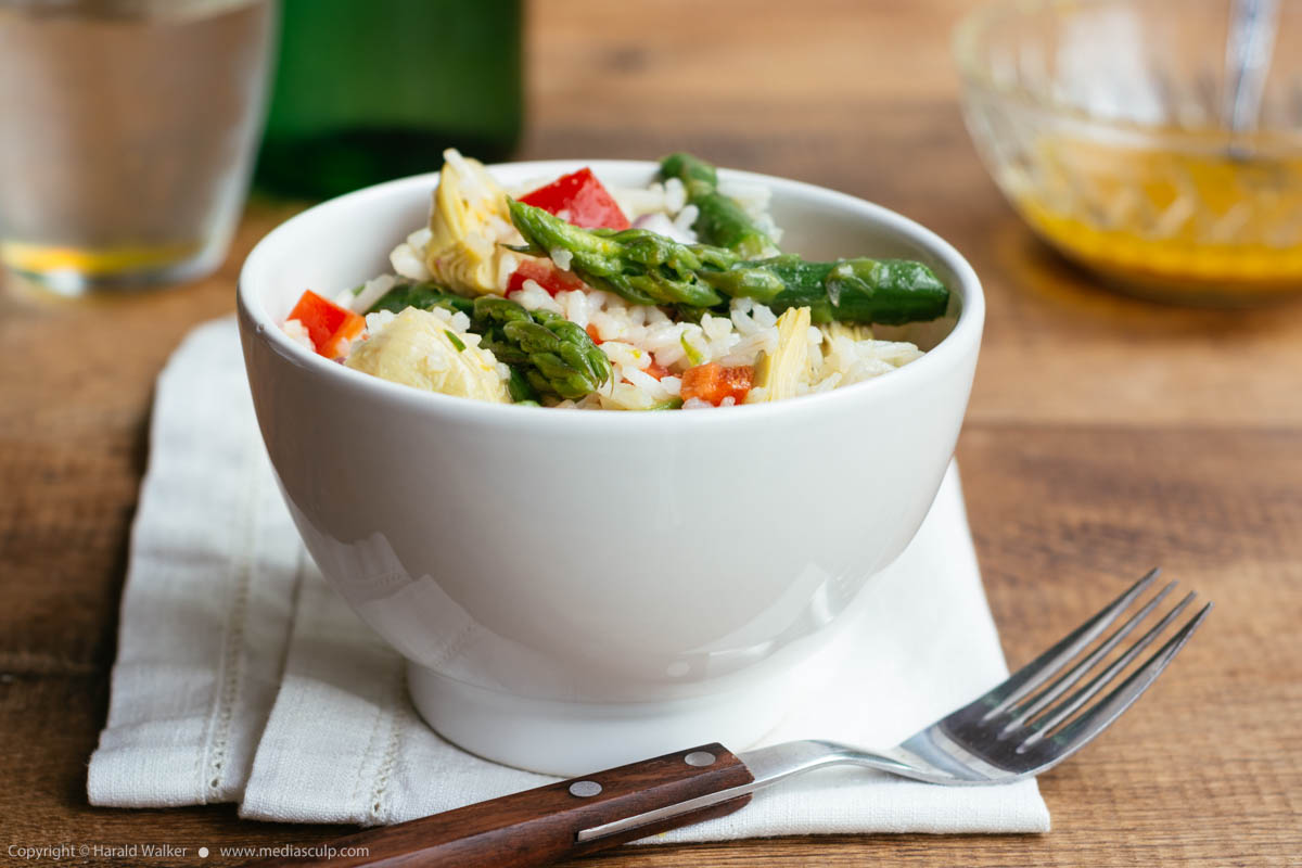 Stock photo of Asparagus, Artichoke and Rice Salad