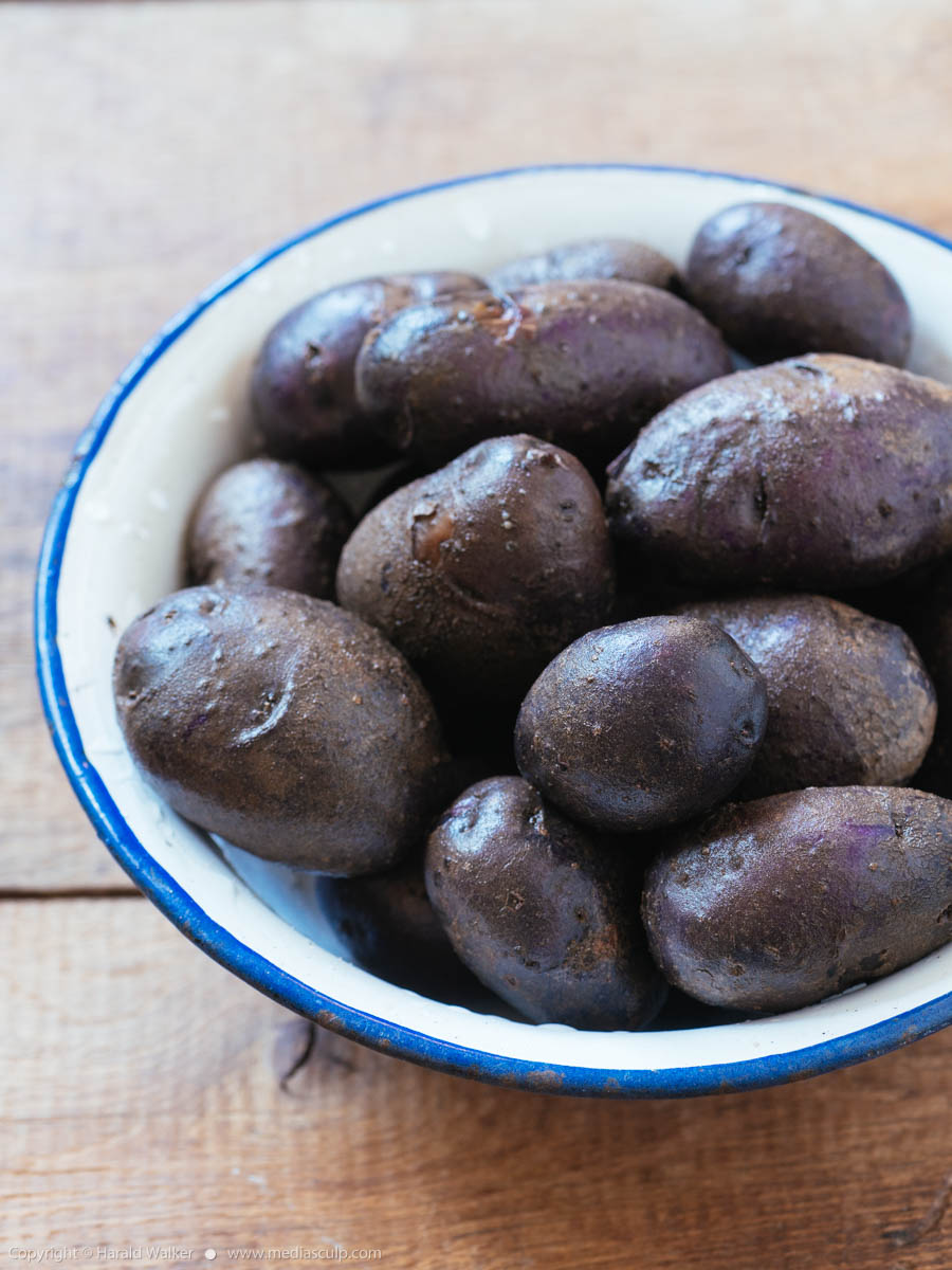 Stock photo of Purple potatoes