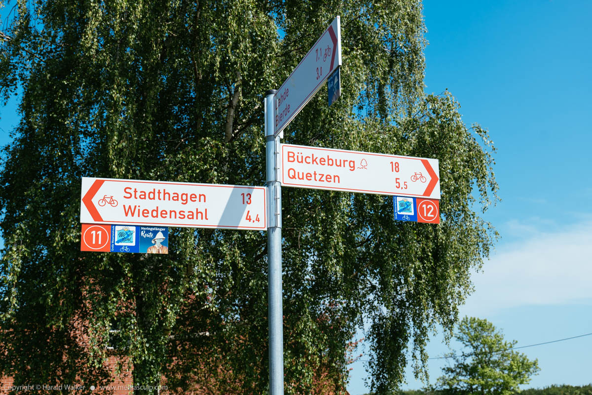 Stock photo of Bike routes in Petershagen