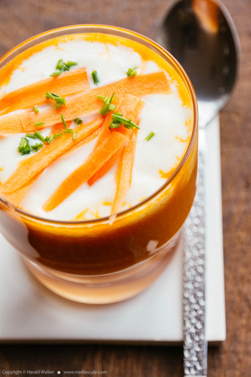 Stock photo of Carrot and orange soup