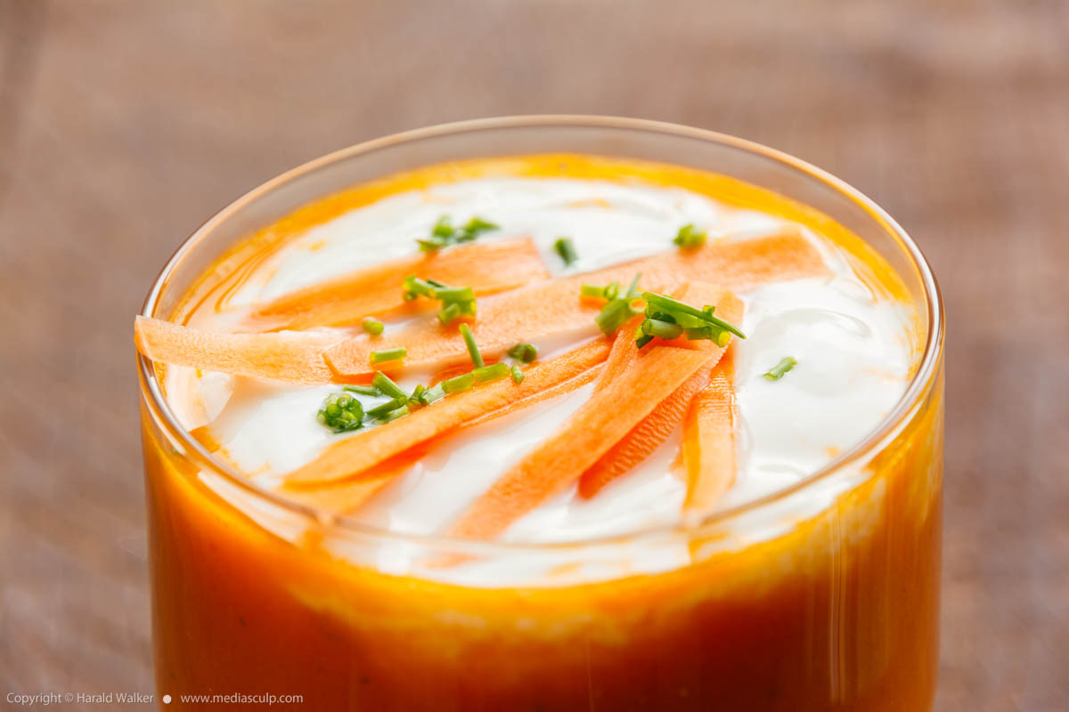 Stock photo of Carrot and orange soup