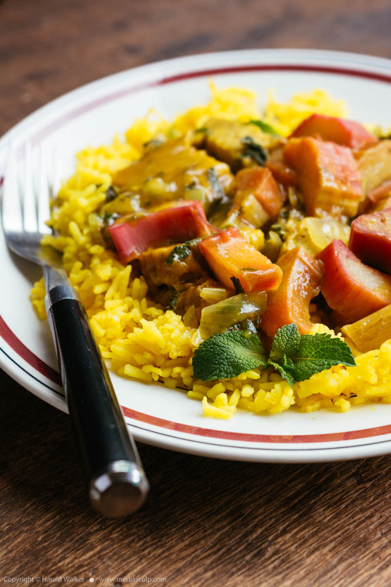 Stock photo of Persian Stew with Rhubarb-Seitan