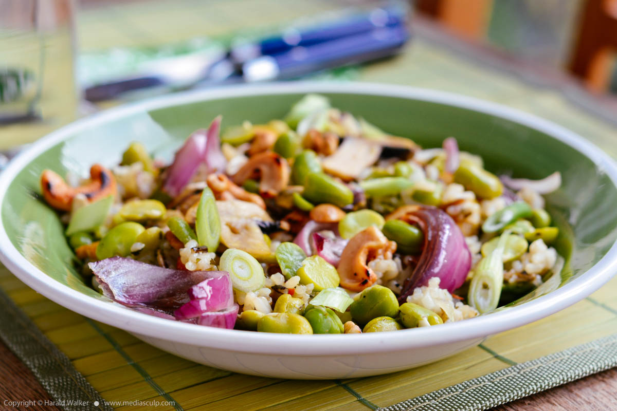Stock photo of Mixed Rice, Nuts and Fava Beans