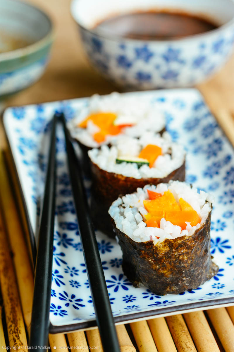 Stock photo of Vegan sushi
