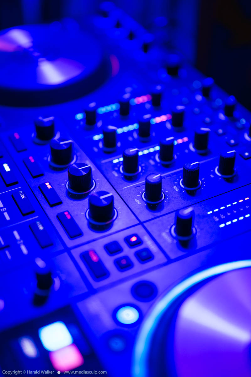 Stock photo of DJ controller