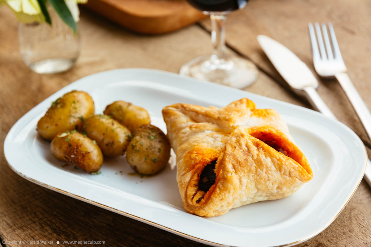 Stock photo of Puff pastry parcels